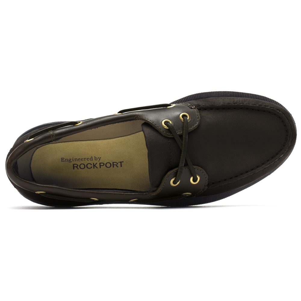 Rockport Singapore Mens Boat Shoes - Perth Black - FC3154029